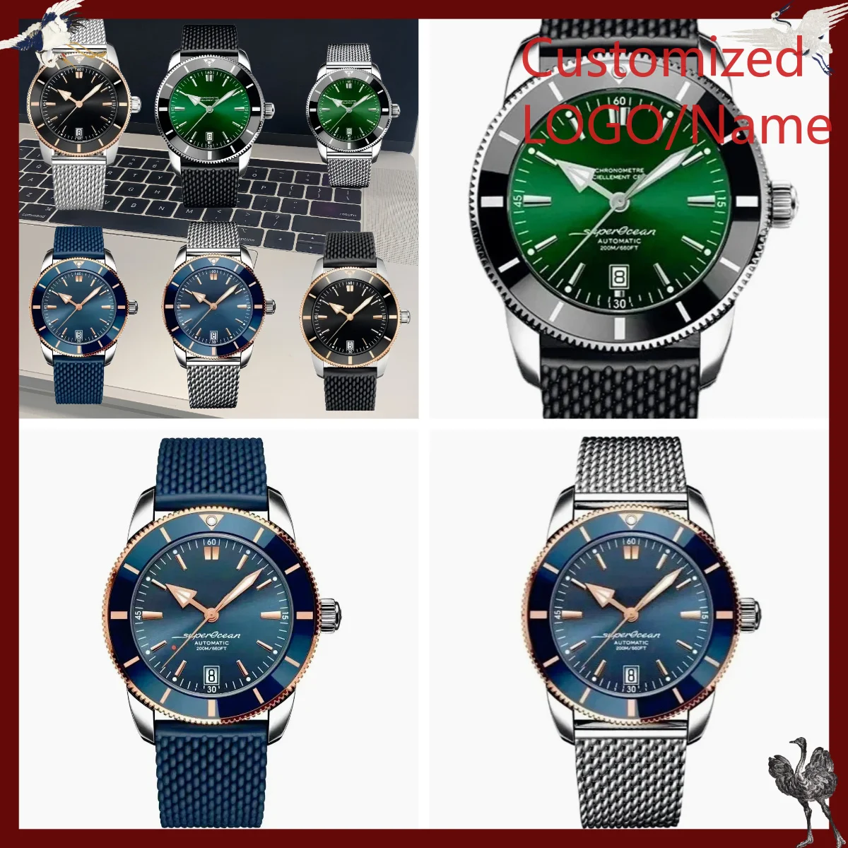 A1212 Store Customized Watches - Stainless Bracelet Diver reseña y precio