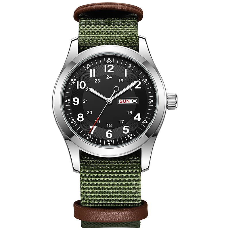 2026 Men's 42mm Watch Glow in  - Canvas Strap Watch reseña y precio