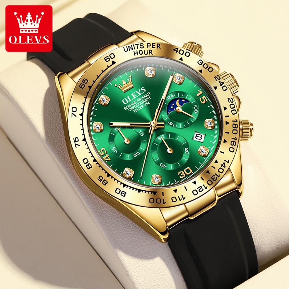 OLEVS 2875 Men's Watch Origina - Leather Watch Band Men reseña y precio