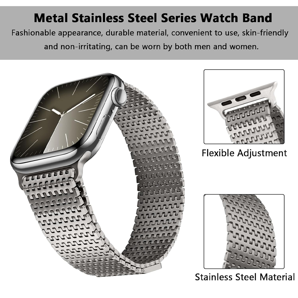Titanium loop strap for Apple  - Milanese Loop Magnetic reseña y precio