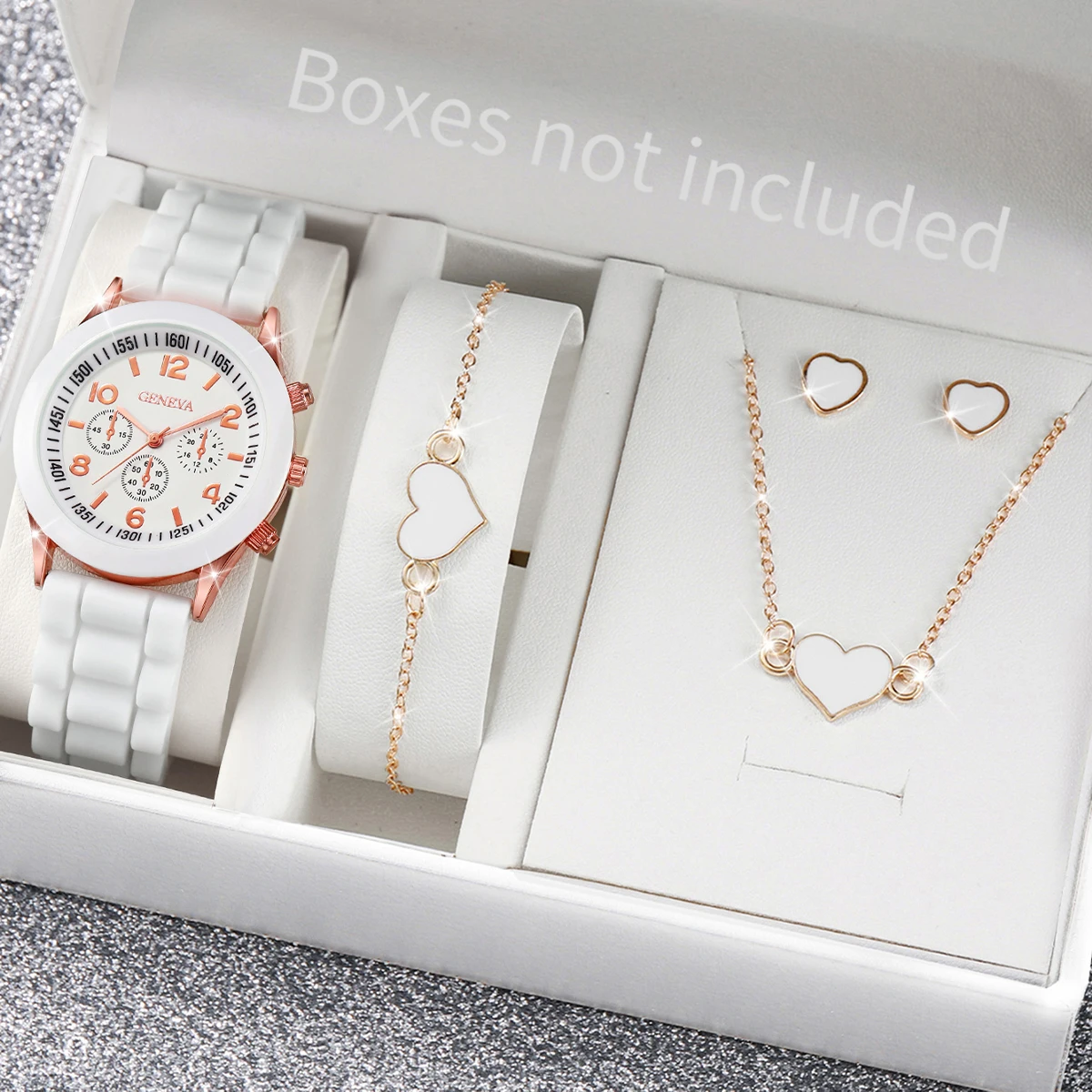 5/6PCS Fashion Women Watches C - Silicone Band Women reseña y precio