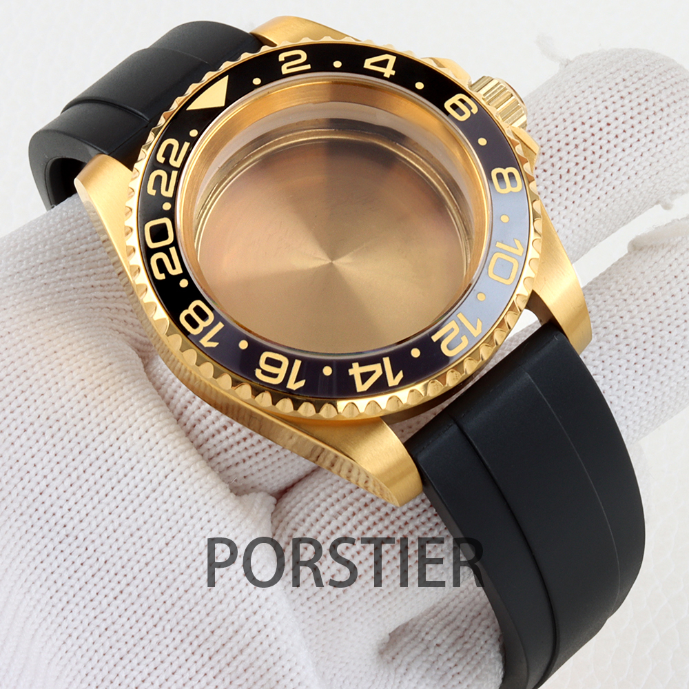 40mm Diver Watch Case for SUB  - Rubber Strap Diver reseña y precio