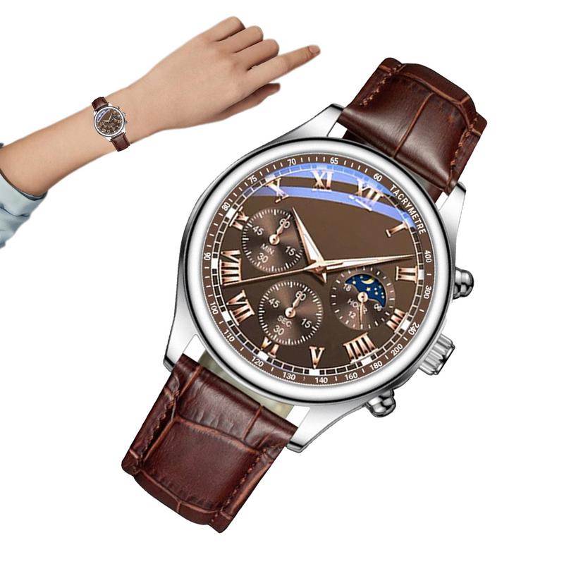Classic Watch Casual Man Wrist - Leather Watch Band Men reseña y precio