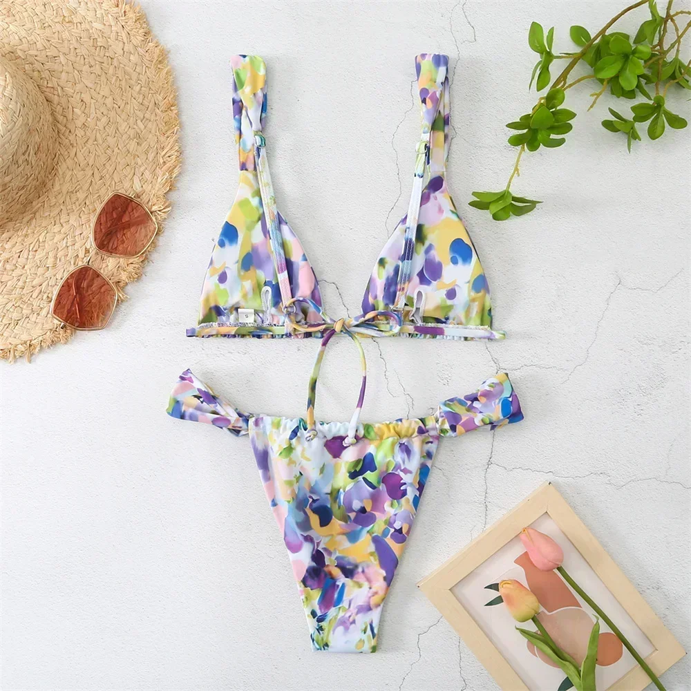 Vintage Print Bikini Thong Str - Tropic Strap Vintage reseña y precio