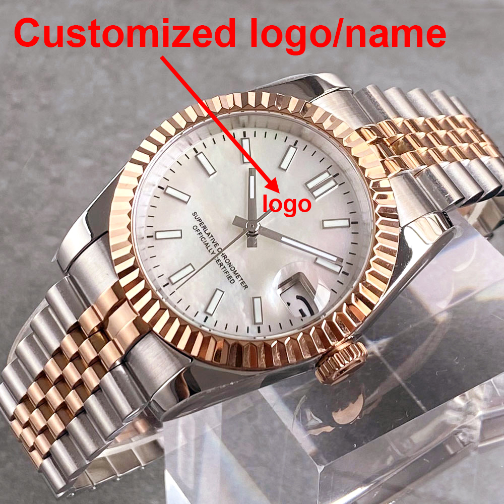 Customized Two Tone Rose Gold  - Stainless Bracelet Diver reseña y precio