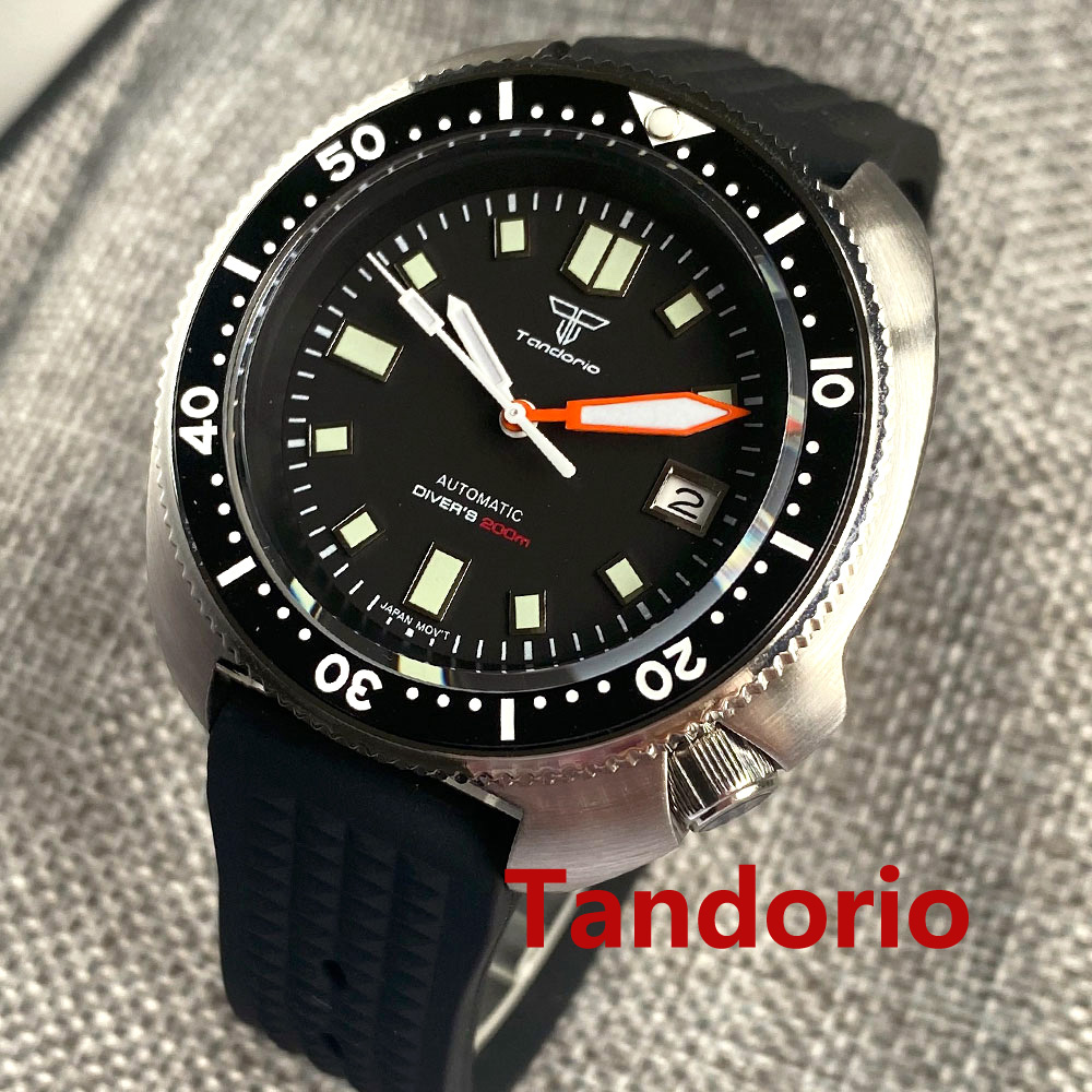 Tandorio 44mm Japan NH35/PT500 - Rubber Strap Diver reseña y precio