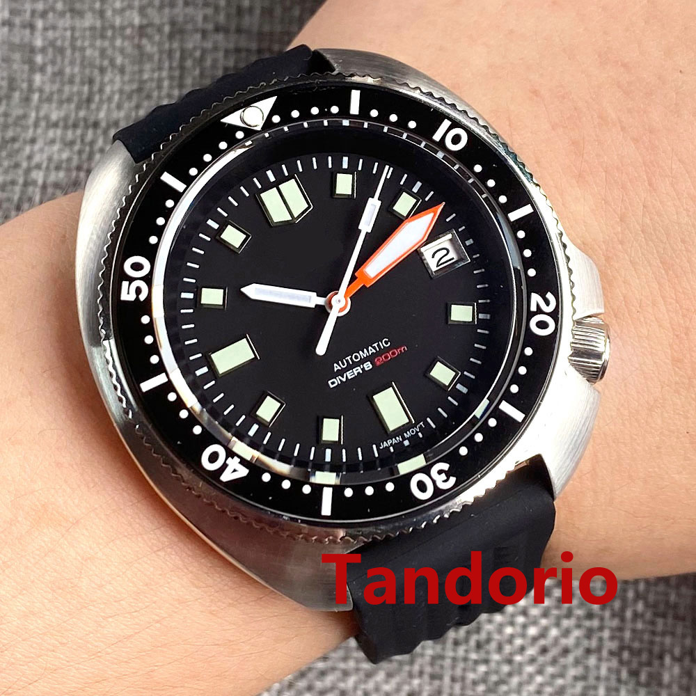 Tandorio 44mm Japan NH35/PT500 - Rubber Strap Diver reseña y precio