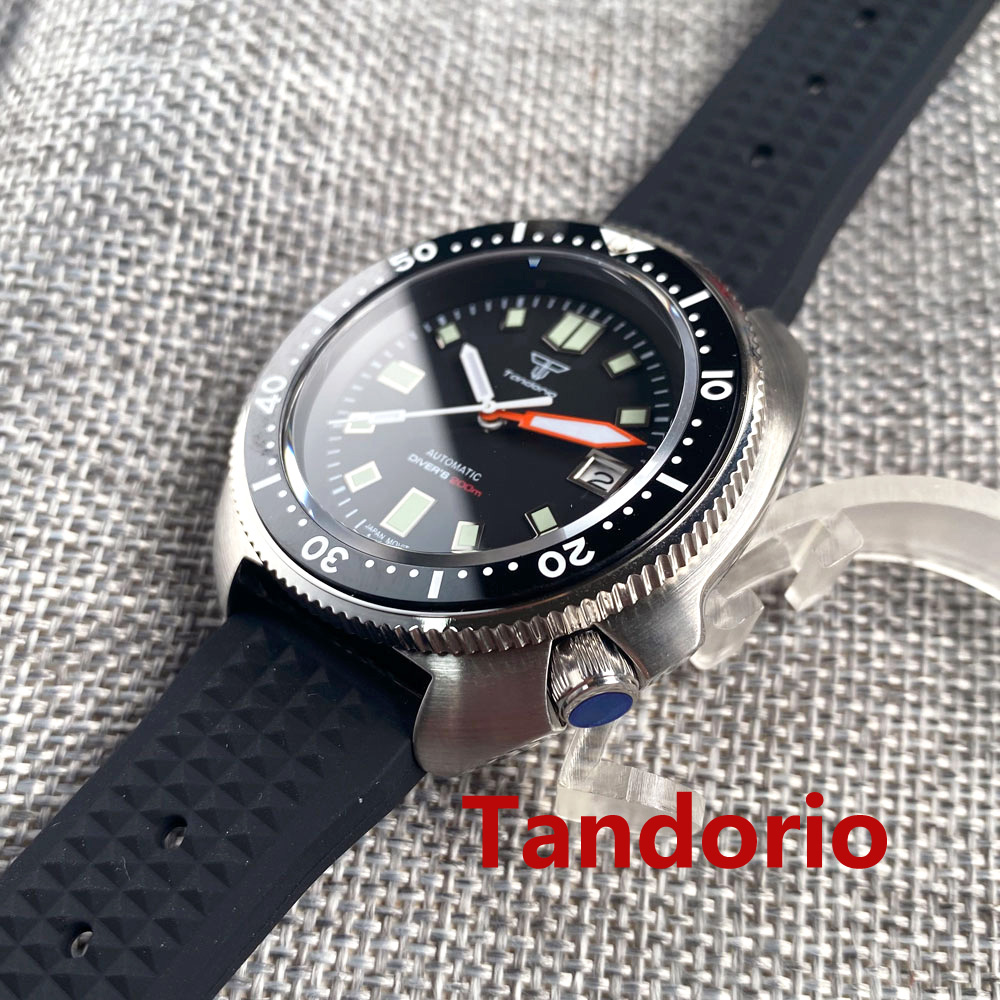 Tandorio 44mm Japan NH35/PT500 - Rubber Strap Diver reseña y precio