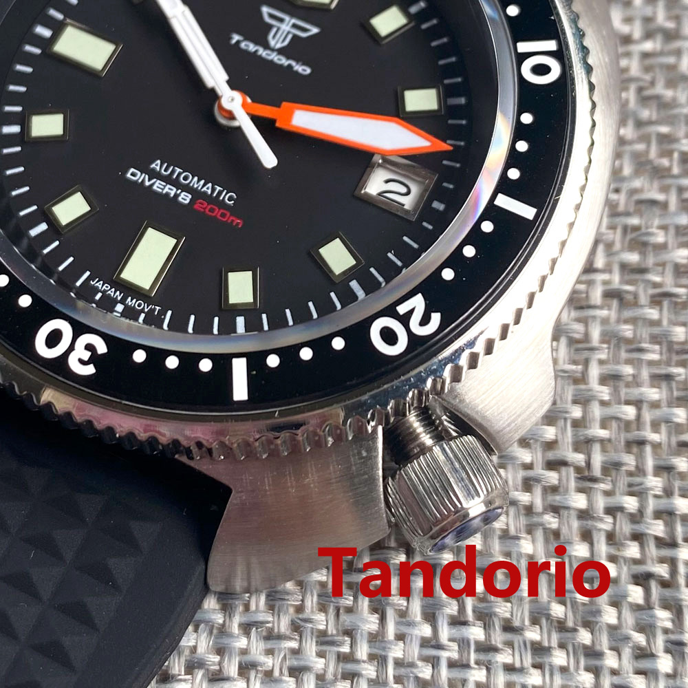 Tandorio 44mm Japan NH35/PT500 - Rubber Strap Diver reseña y precio