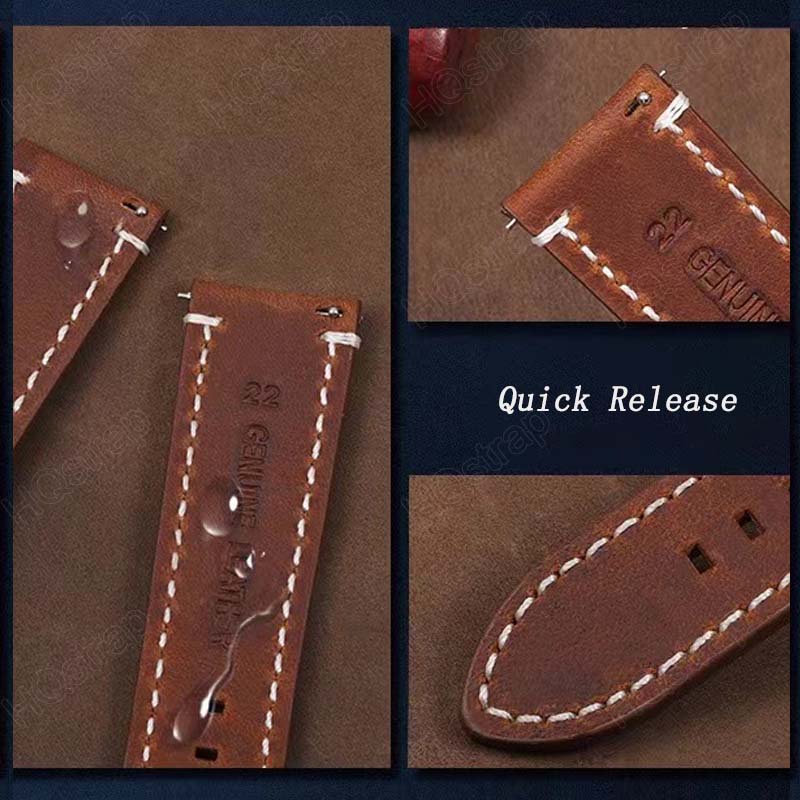 Retro Leather Watch Strap 18mm - Leather Strap Quick Release reseña y precio